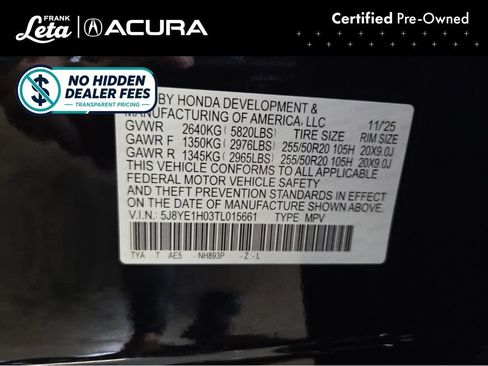 Used 2026 Acura MDX A-Spec AWD/4WD image 28