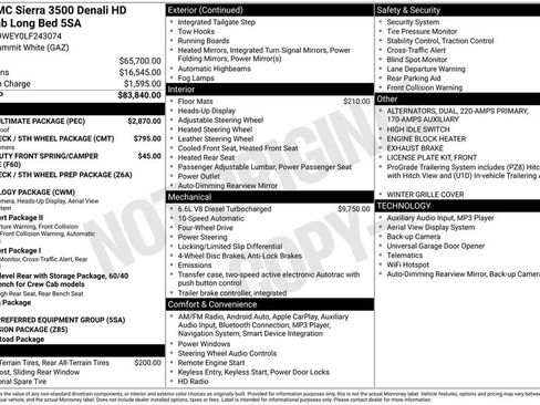 Used 2020 GMC Sierra 3500 Denali w/ Denali Ultimate Package image 9