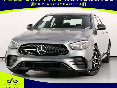 Used 2022 Mercedes-Benz E 350 Sedan w/ AMG Line Exterior image 1