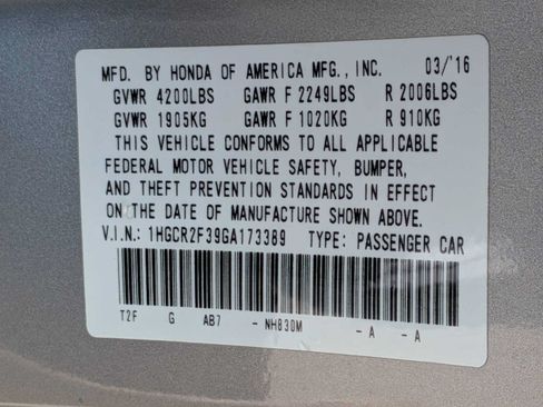 Used 2016 Honda Accord LX image 30