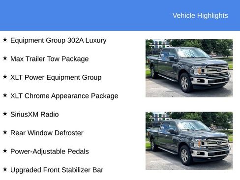 Used 2019 Ford F150 XLT w/ Equipment Group 302A Luxury AWD/4WD image 5
