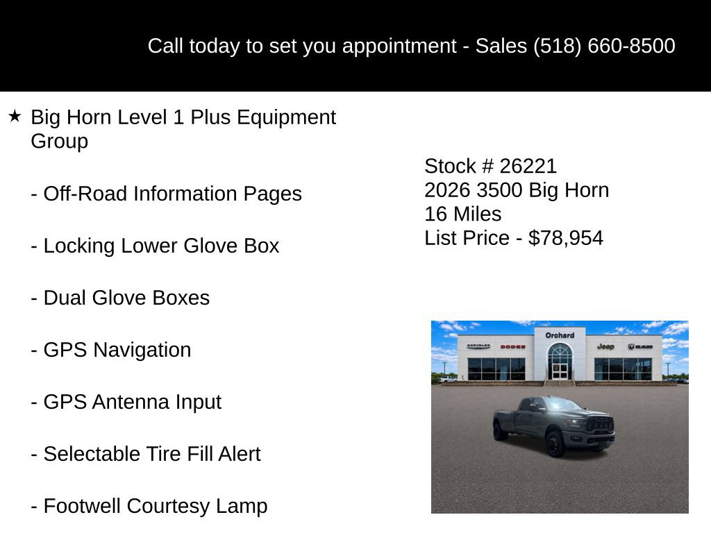 New 2026 RAM 3500 Big Horn AWD/4WD image 10