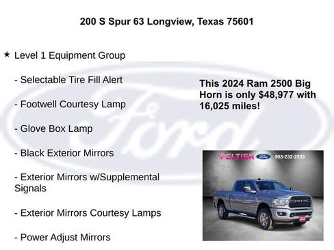 Used 2024 RAM 2500 Big Horn w/ Sport Appearance Package image 10