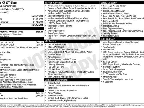 Certified 2023 Kia K5 GT-Line w/ GT-Line Premium Package AWD/4WD image 2
