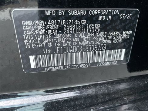 New 2025 Subaru Impreza 2.0i image 28