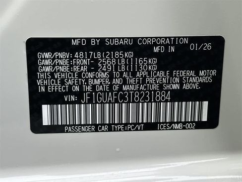 New 2026 Subaru Impreza 2.0i Sport image 22