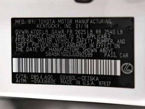 Used 2018 Lexus ES 350 w/ Accessory Package 2 image 57