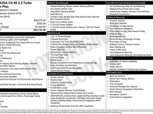 New 2026 MAZDA CX-90 3.3 Turbo w/ Premium Plus Pkg AWD/4WD image 4