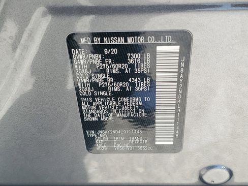 Certified 2020 Nissan Armada SL w/ Premium Package RWD image 29
