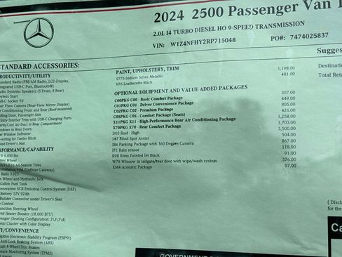 Used 2024 Mercedes-Benz Sprinter 2500 image 12