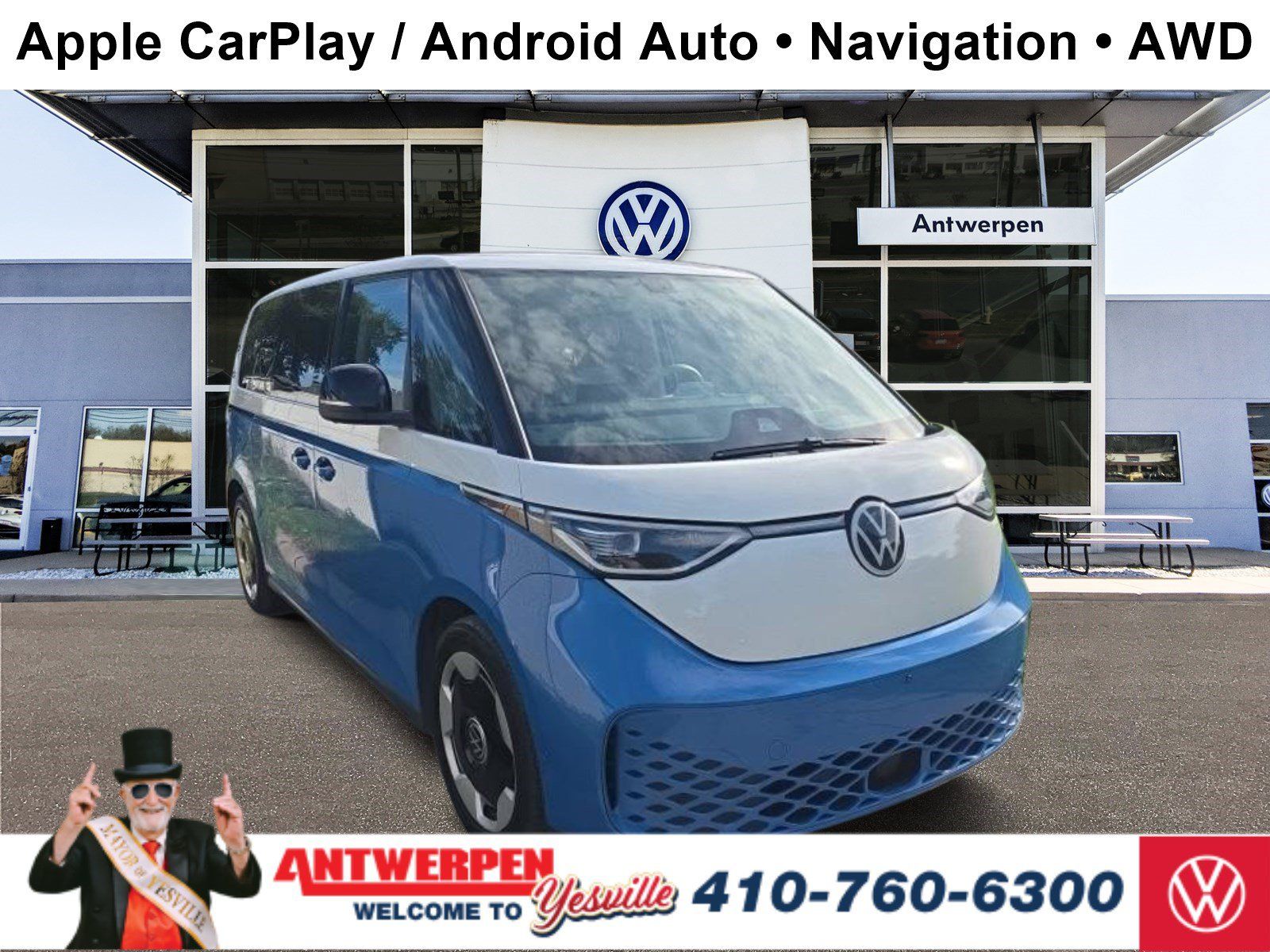 Used 2025 Volkswagen ID. Buzz Pro S Plus AWD/4WD image 1