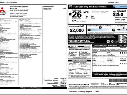 Used 2024 Mitsubishi Outlander SE