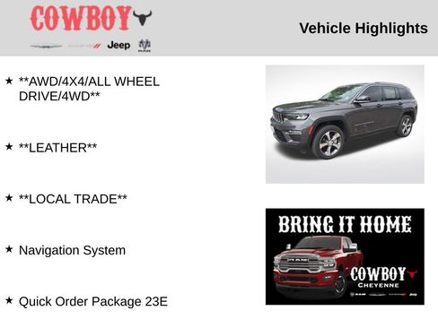 Used 2023 Jeep Grand Cherokee Limited AWD/4WD image 5