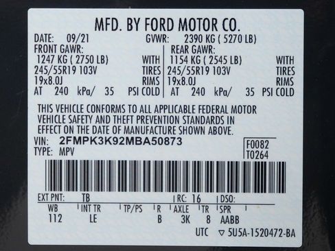 Used 2021 Ford Edge Titanium w/ Cargo Accessory Package image 56