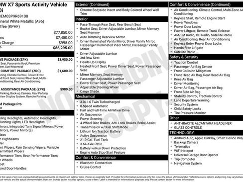 Used 2023 BMW X7 xDrive40i w/ Executive Package AWD/4WD image 17