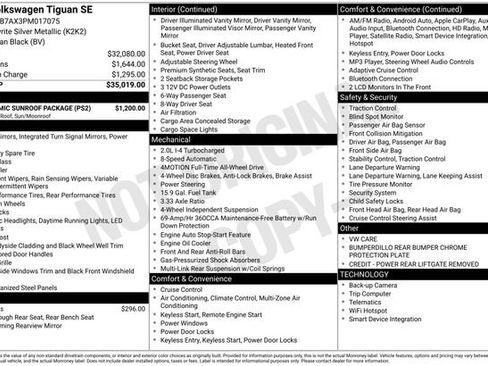 Certified 2023 Volkswagen Tiguan SE w/ Panoramic Sunroof Package image 12