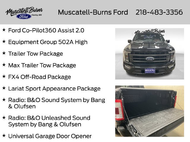 Used 2021 Ford F150 Lariat w/ Equipment Group 502A High AWD/4WD image 16