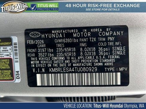New 2026 Hyundai Palisade SEL AWD/4WD image 71