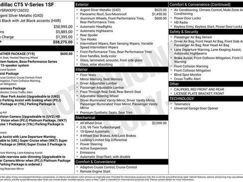 Used 2023 Cadillac CT5 V w/ Cold Weather Package image 34