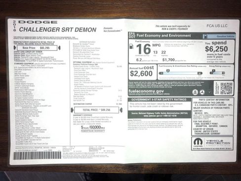 Used 2018 Dodge Challenger SRT Demon image 36