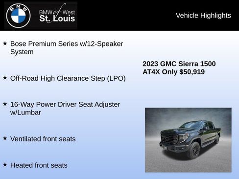 Used 2023 GMC Sierra 1500 AT4X AWD/4WD image 8