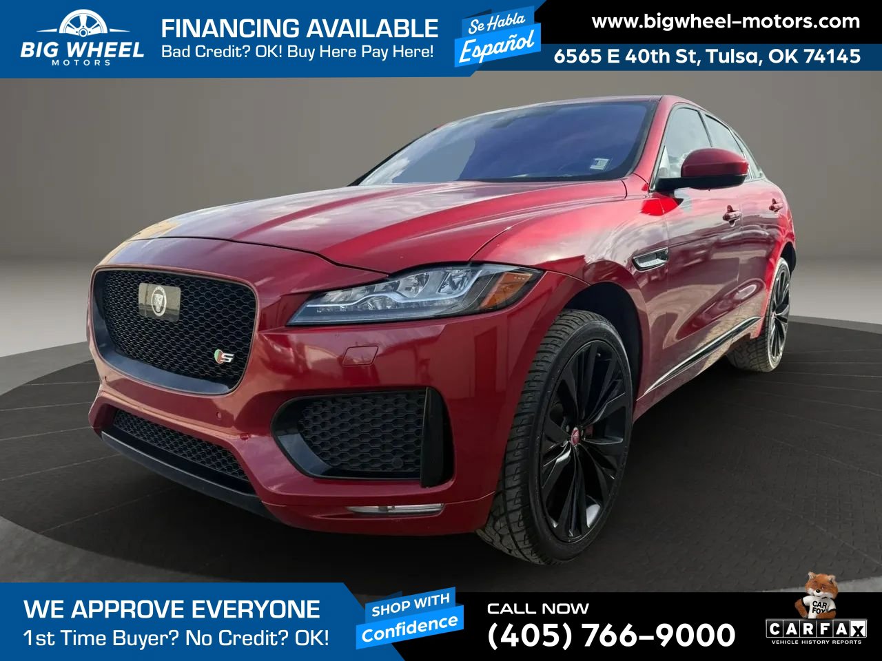 Used 2020 Jaguar F-PACE S AWD/4WD image 1