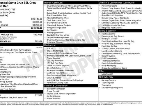 Used 2022 Hyundai Santa Cruz SEL w/ Activity Package image 49