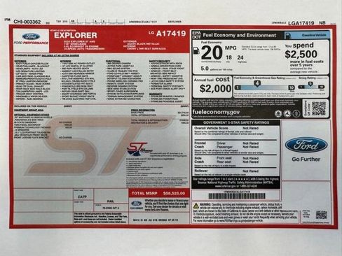 Certified 2020 Ford Explorer ST w/ Premium Technology Package AWD/4WD image 14