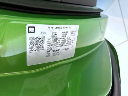 New 2026 Chevrolet Corvette Stingray Preferred Cpe w/ Battery Protection Package RWD image 17