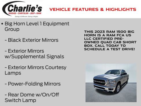 Certified 2023 RAM 1500 Big Horn AWD/4WD image 19