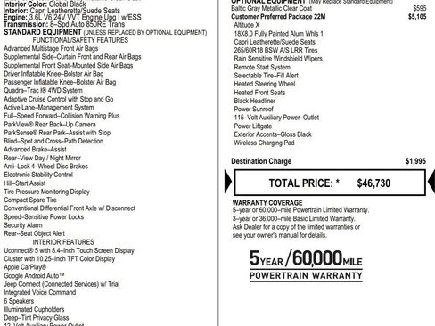 New 2025 Jeep Grand Cherokee Altitude image 2