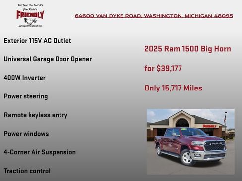 Used 2025 RAM 1500 Big Horn AWD/4WD image 30