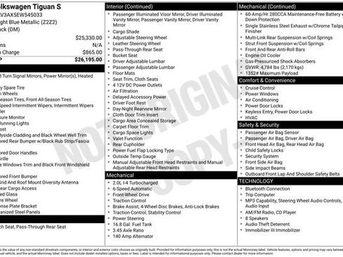 Used 2014 Volkswagen Tiguan S image 34