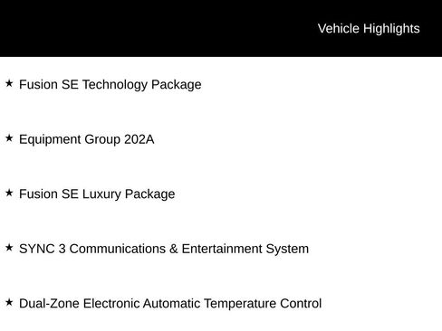 Used 2017 Ford Fusion SE w/ Fusion SE Technology Package image 5