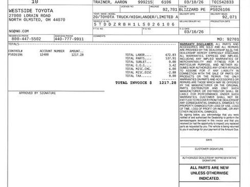 Used 2020 Toyota Highlander Limited image 22