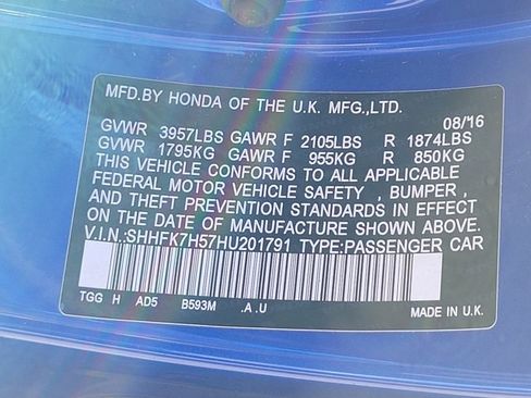 Used 2017 Honda Civic EX image 17