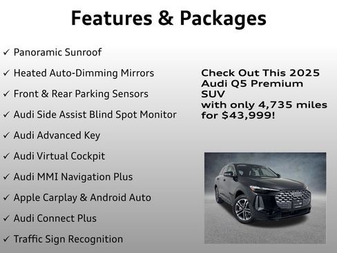 Used 2025 Audi Q5 Premium w/ Convenience Package AWD/4WD image 8