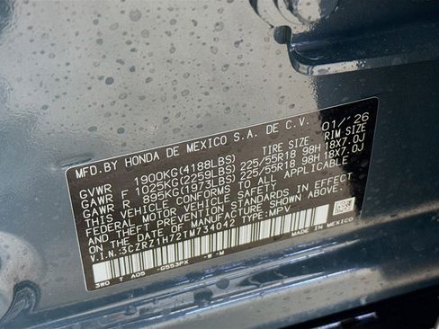 New 2026 Honda HR-V EX-L image 38