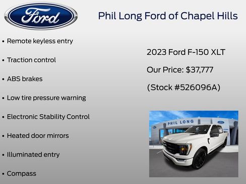 Certified 2023 Ford F150 XLT w/ Equipment Group 302A High AWD/4WD image 36
