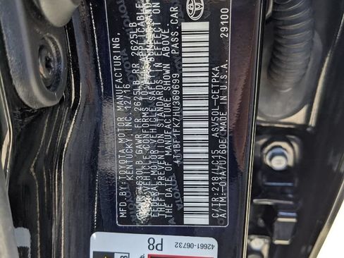 Used 2017 Toyota Camry XSE w/ Protection Package (Q2) FWD image 9