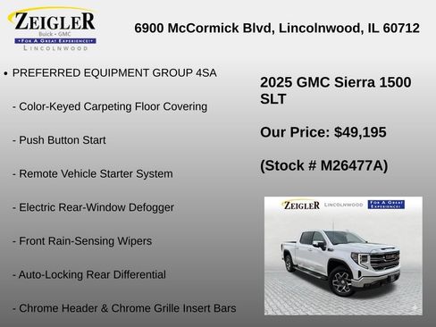 Used 2025 GMC Sierra 1500 SLT w/ SLT Premium Package AWD/4WD image 12