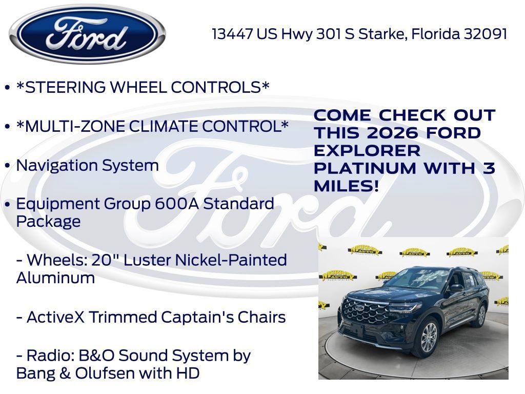 New 2026 Ford Explorer Platinum RWD image 15