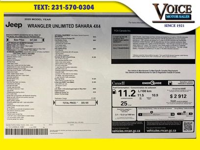 Used 2020 Jeep Wrangler Unlimited Sahara w/ Dual Top Group