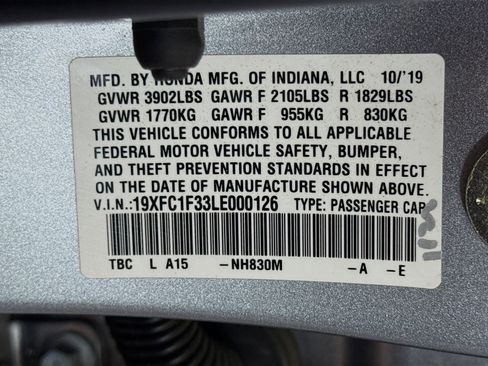 Used 2020 Honda Civic EX image 40