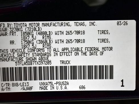 New 2026 Toyota Tundra SR5 AWD/4WD image 15