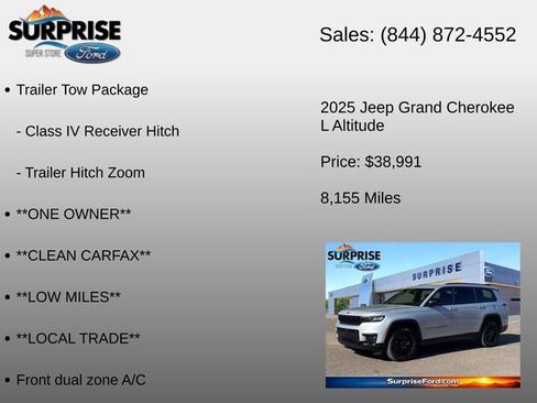 Used 2025 Jeep Grand Cherokee L Laredo AWD/4WD image 24