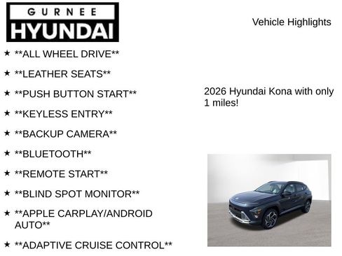 New 2026 Hyundai Kona SEL Premium AWD/4WD image 9