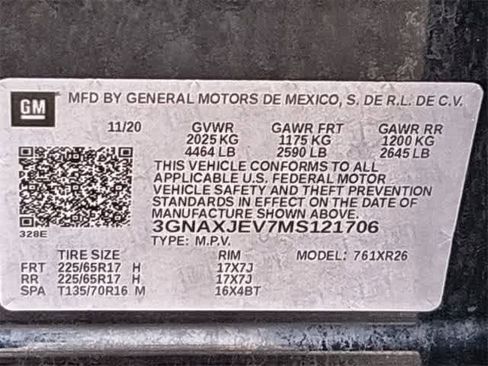 Used 2021 Chevrolet Equinox LT w/ Driver Convenience Package image 37