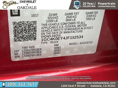 Certified 2018 Chevrolet Silverado 3500 LTZ w/ Duramax Plus Package image 36