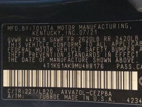 Used 2021 Toyota Camry XSE image 33